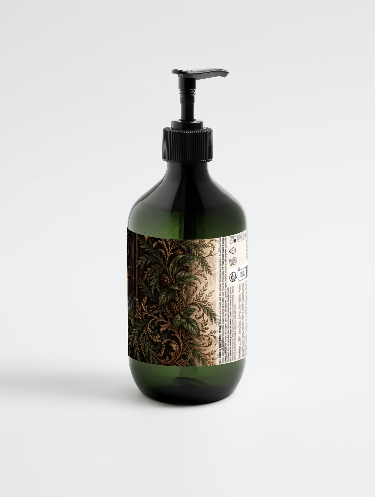 Hand & Body Wash, Peppermint & Dark Cedar