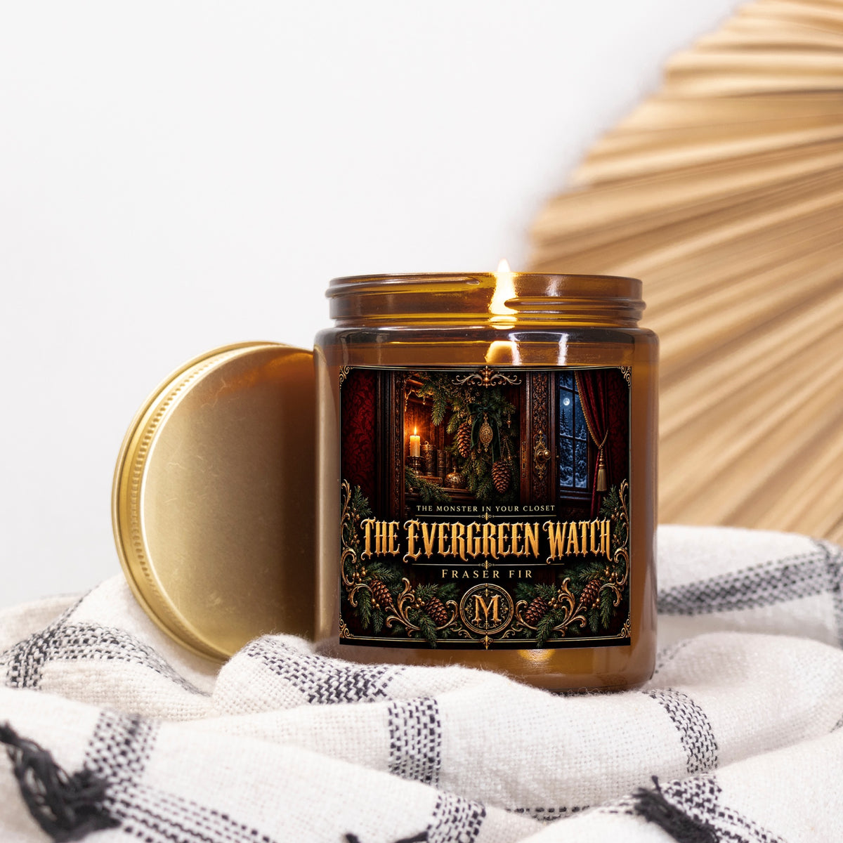 The Evergreen Watch — Fraser Fir Scented Candle - 9 oz Amber Glass