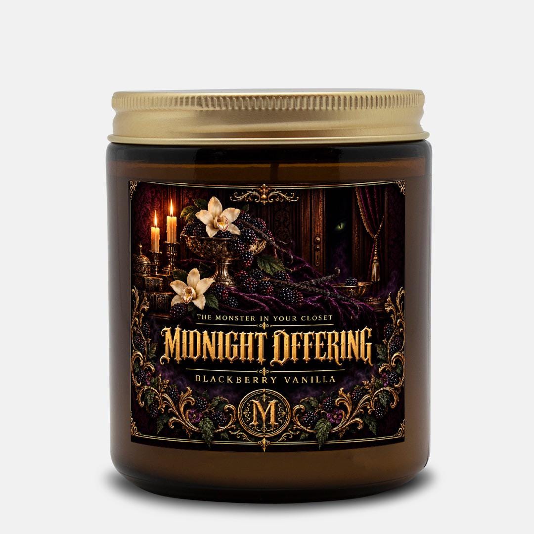 Midnight Offering Candle | Blackberry Vanilla | 9 oz Amber Jar