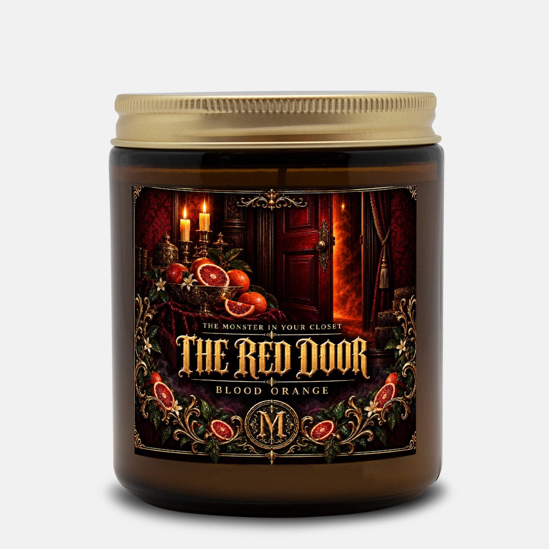 The Red Door — Blood Orange Scented Candle - 9 oz Amber Glass