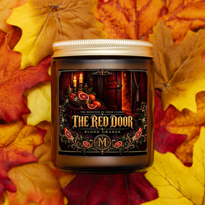 The Red Door — Blood Orange Scented Candle - 9 oz Amber Glass