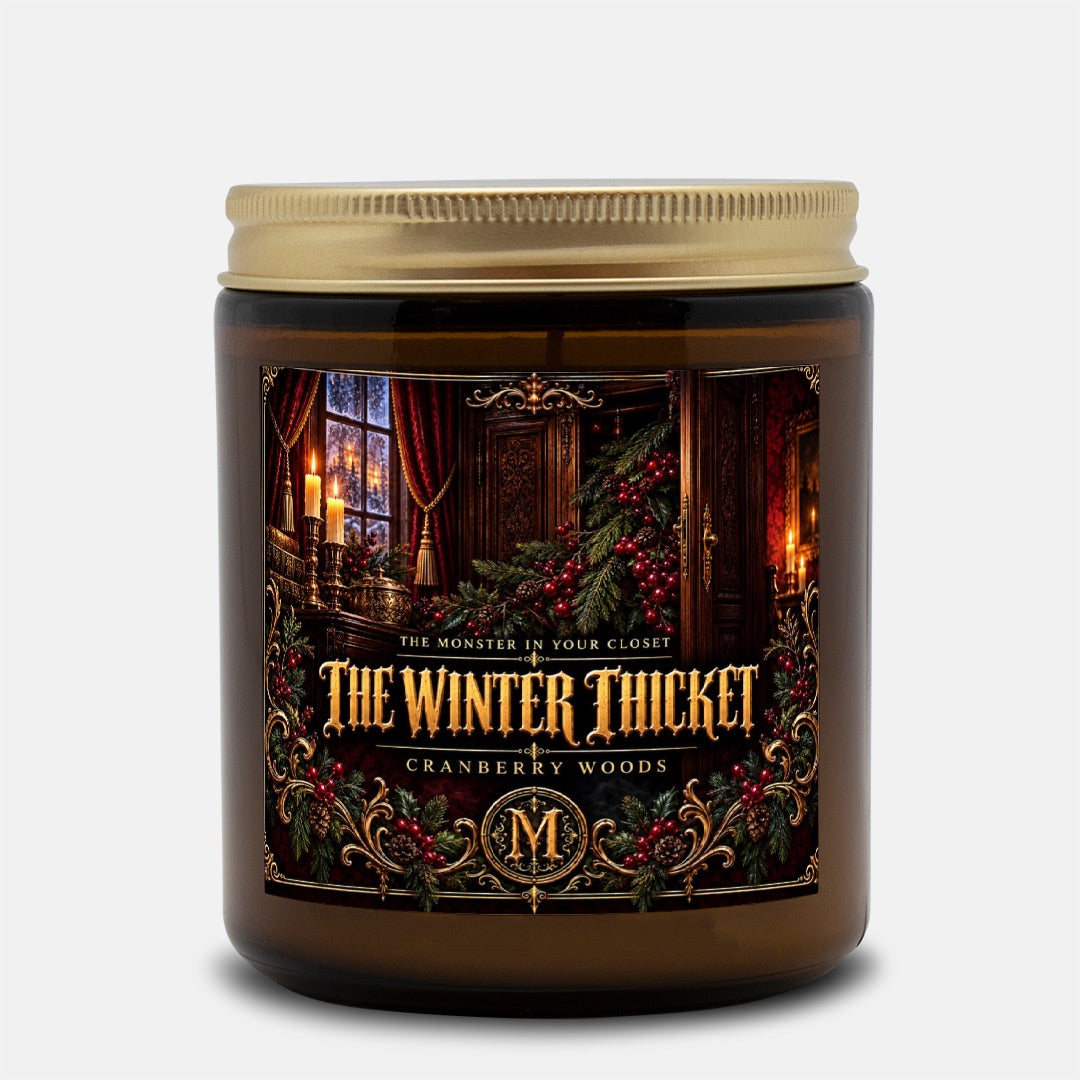 The Winter Thicket — Cranberry Woods Scented Candle - 9 oz Amber Glass